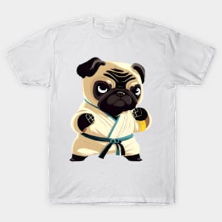 Pug dog knows karate T-Shirt